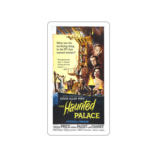THE HAUNTED PALACE (2) 1963 Movie Poster STICKER Vinyl Die-Cut Decal-White-The Sticker Space