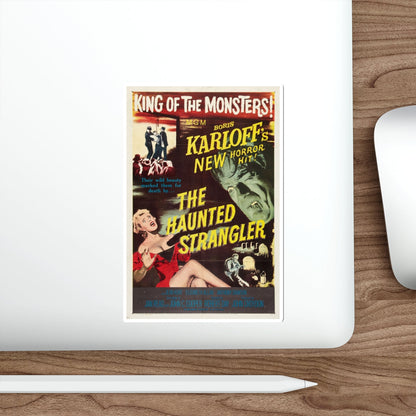 THE HAUNTED STRANGLER 1958 Movie Poster STICKER Vinyl Die-Cut Decal-The Sticker Space