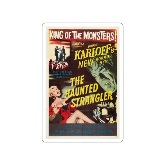THE HAUNTED STRANGLER 1958 Movie Poster STICKER Vinyl Die-Cut Decal-White-The Sticker Space