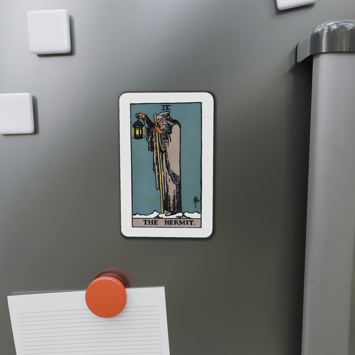 The Hermit (Tarot Card) Die-Cut Magnet-The Sticker Space