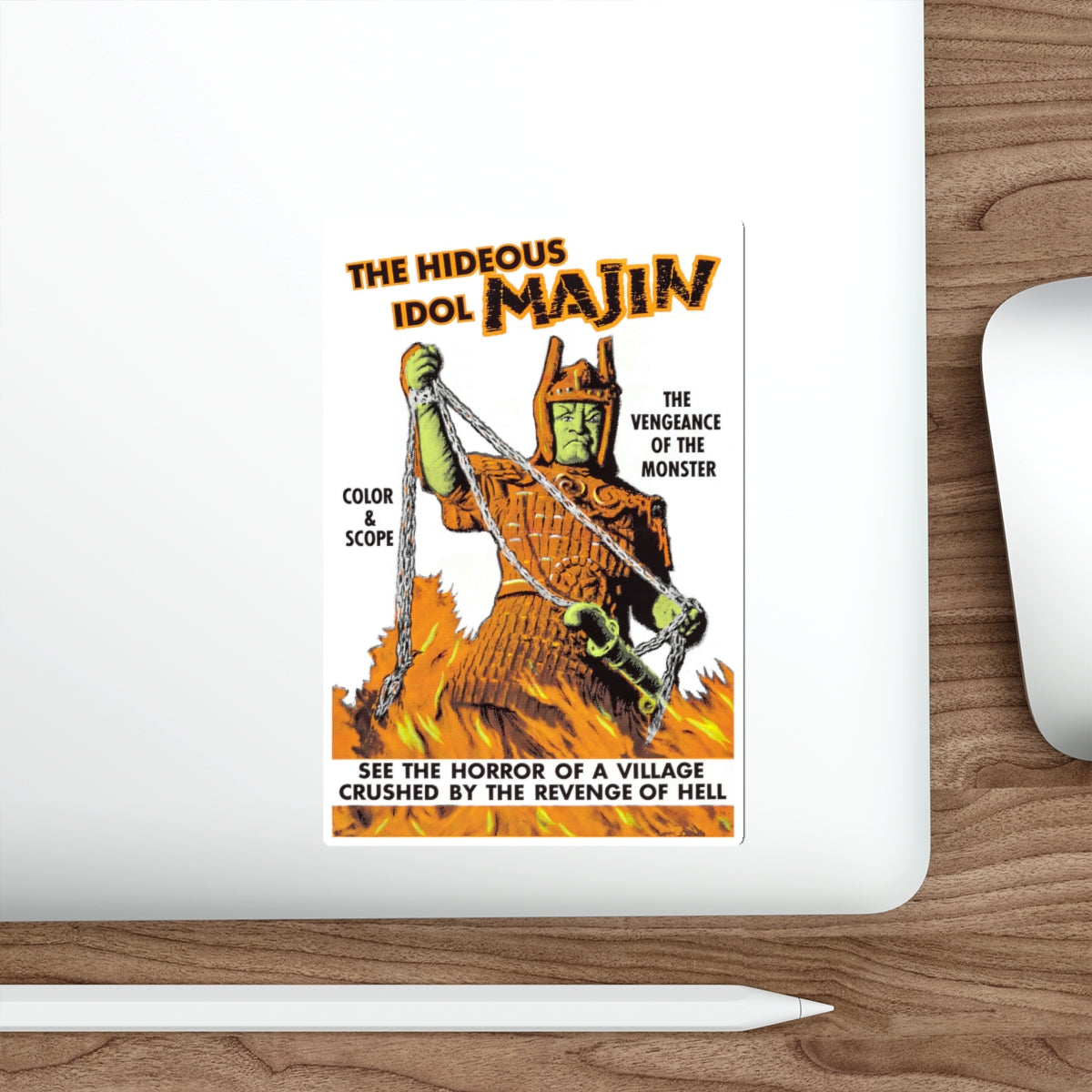 THE HIDEOUS IDOL MAJIN 1966 Movie Poster STICKER Vinyl Die-Cut Decal-The Sticker Space