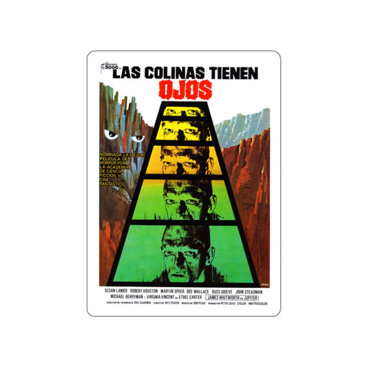 THE HILLS HAVE EYES (SPANISH) 1977 Movie Poster STICKER Vinyl Die-Cut Decal-White-The Sticker Space
