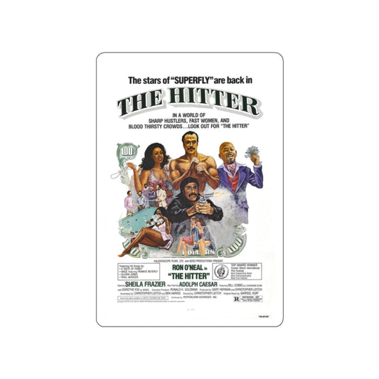 THE HITTER 1979 Movie Poster STICKER Vinyl Die-Cut Decal-White-The Sticker Space