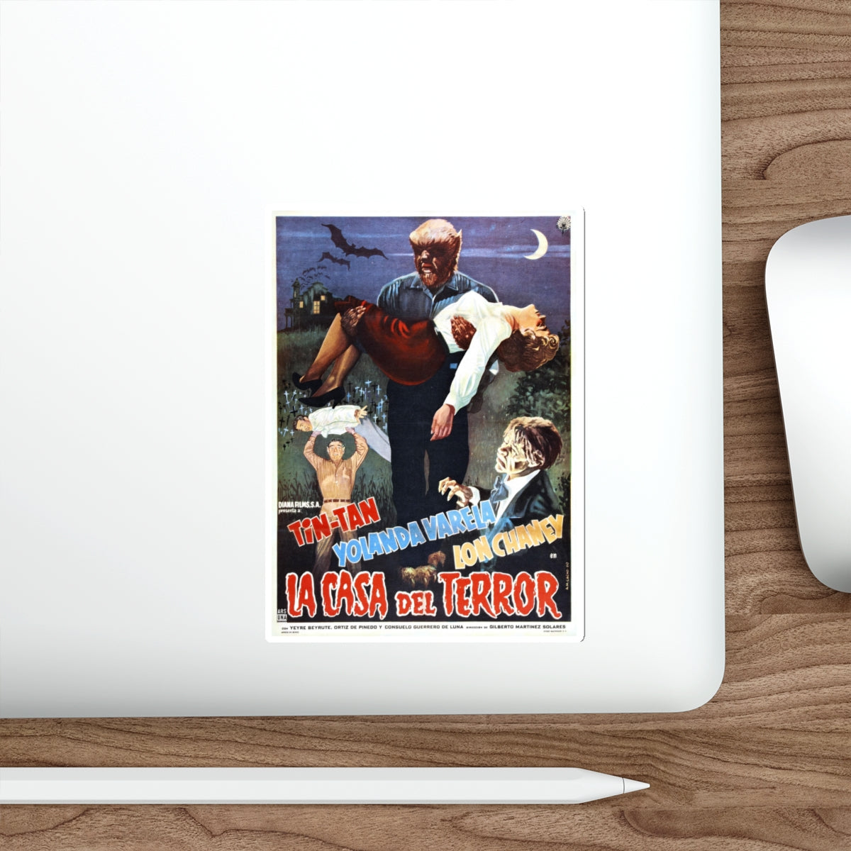 THE HOUSE OF TERROR 1960 Movie Poster STICKER Vinyl Die-Cut Decal-The Sticker Space