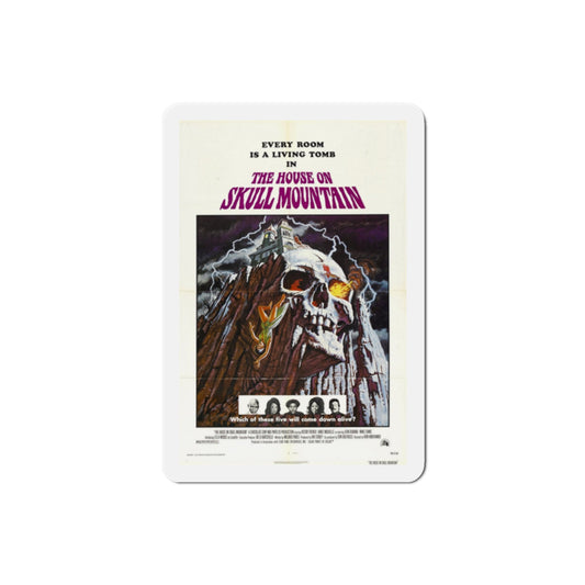 The House on Skull Mountain 1974 Movie Poster Die-Cut Magnet-2" x 2"-The Sticker Space