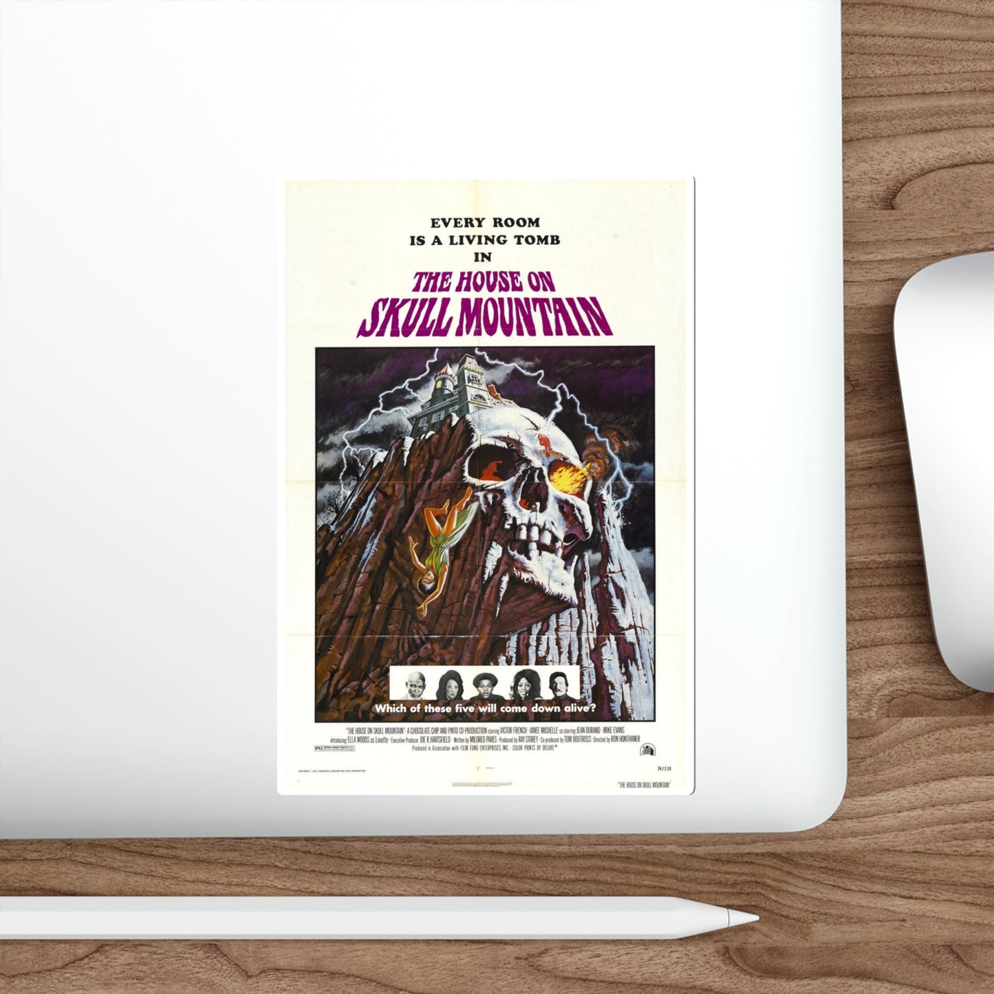 The House on Skull Mountain 1974 Movie Poster STICKER Vinyl Die-Cut Decal-The Sticker Space