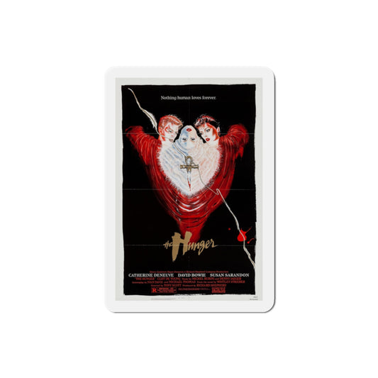 The Hunger 1983 Movie Poster Die-Cut Magnet-2" x 2"-The Sticker Space