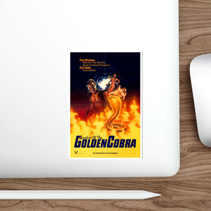 THE HUNTERS OF THE GOLDEN COBRA 1982 Movie Poster STICKER Vinyl Die-Cut Decal-The Sticker Space