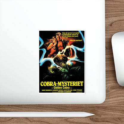 THE HUNTERS OF THE GOLDEN COBRA (DANISH) 1982 Movie Poster STICKER Vinyl Die-Cut Decal-The Sticker Space