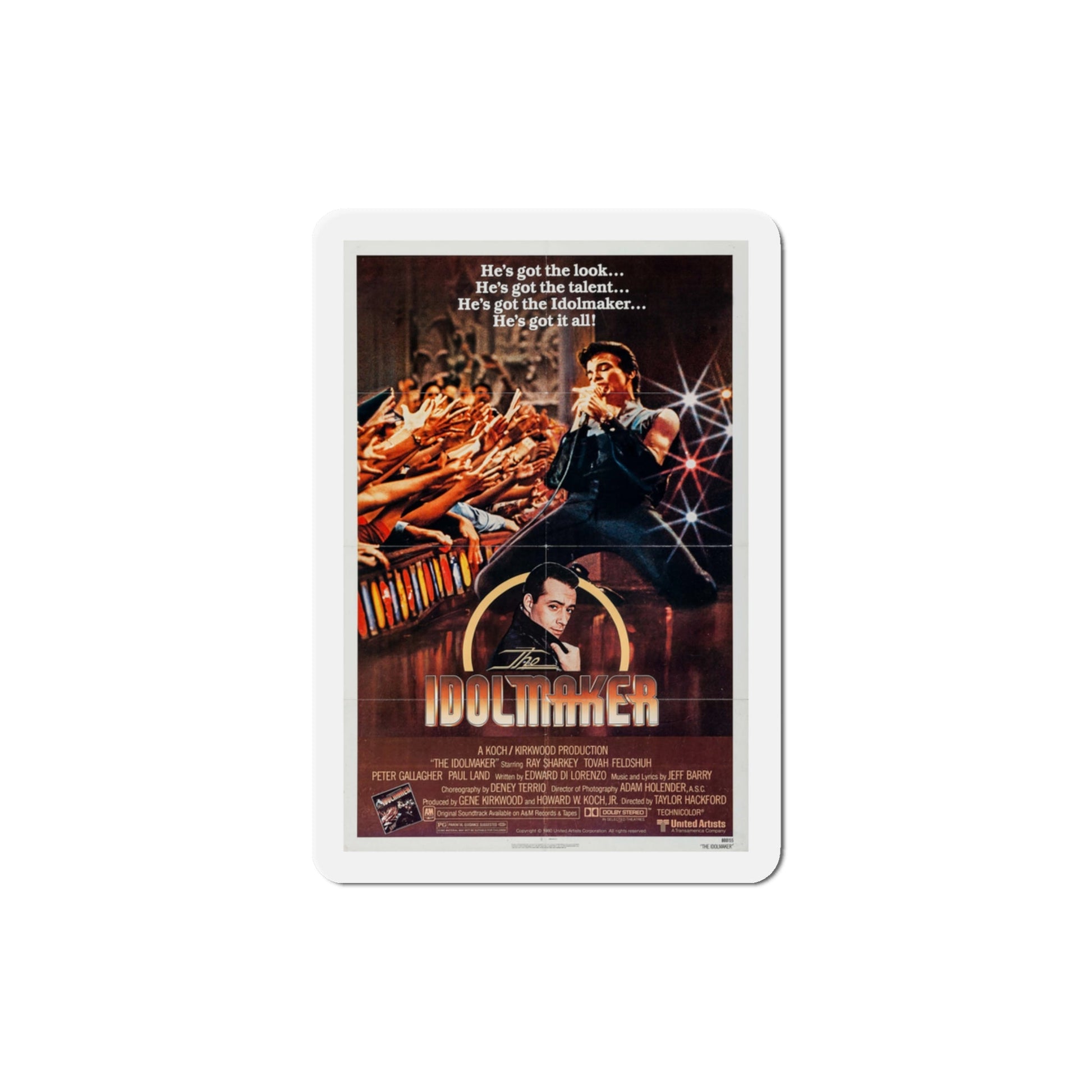 The Idolmaker 1980 Movie Poster Die-Cut Magnet-3" x 3"-The Sticker Space