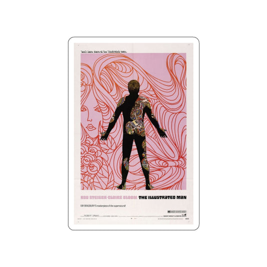 THE ILLUSTRATED MAN 1969 Movie Poster STICKER Vinyl Die-Cut Decal-White-The Sticker Space