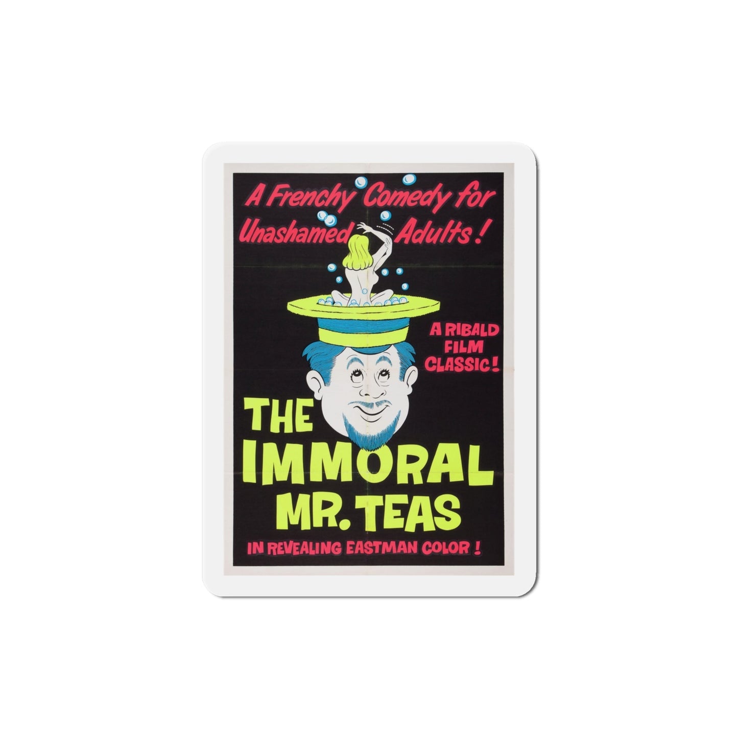The Immoral Mr Teas 1959 v2 Movie Poster Die-Cut Magnet-4 Inch-The Sticker Space