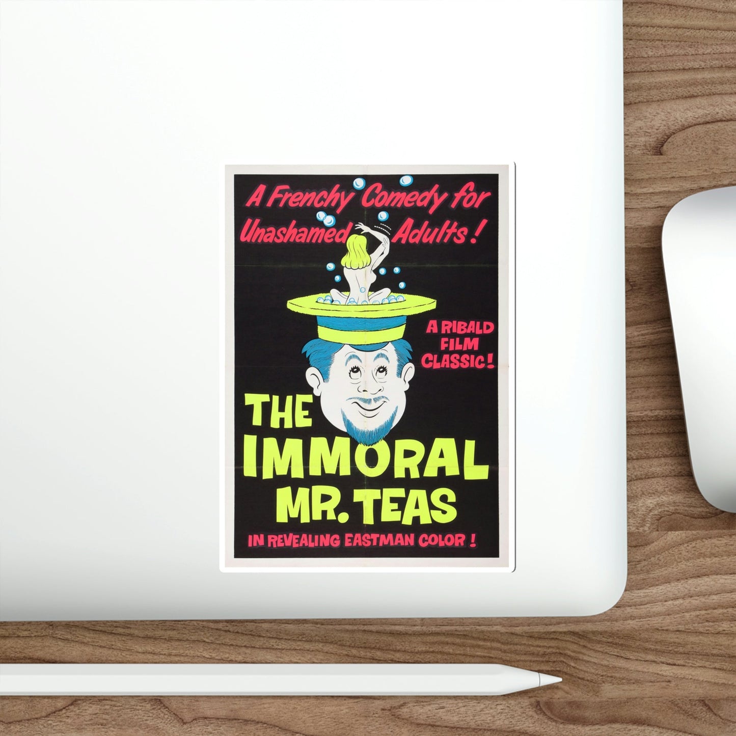 The Immoral Mr Teas 1959 v2 Movie Poster STICKER Vinyl Die-Cut Decal-The Sticker Space