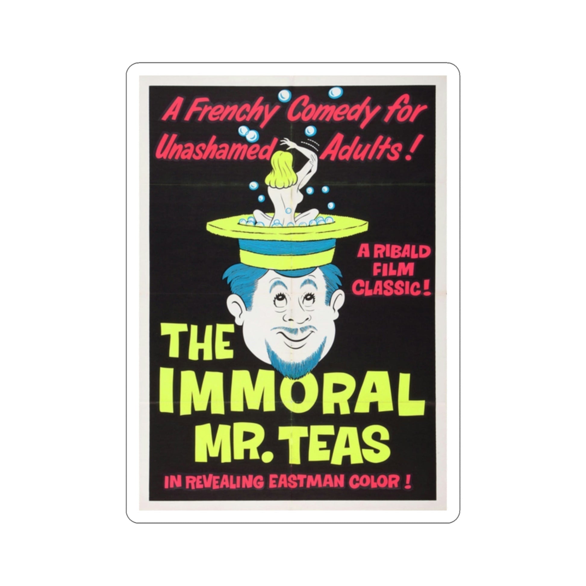 The Immoral Mr Teas 1959 v2 Movie Poster STICKER Vinyl Die-Cut Decal-2 Inch-The Sticker Space