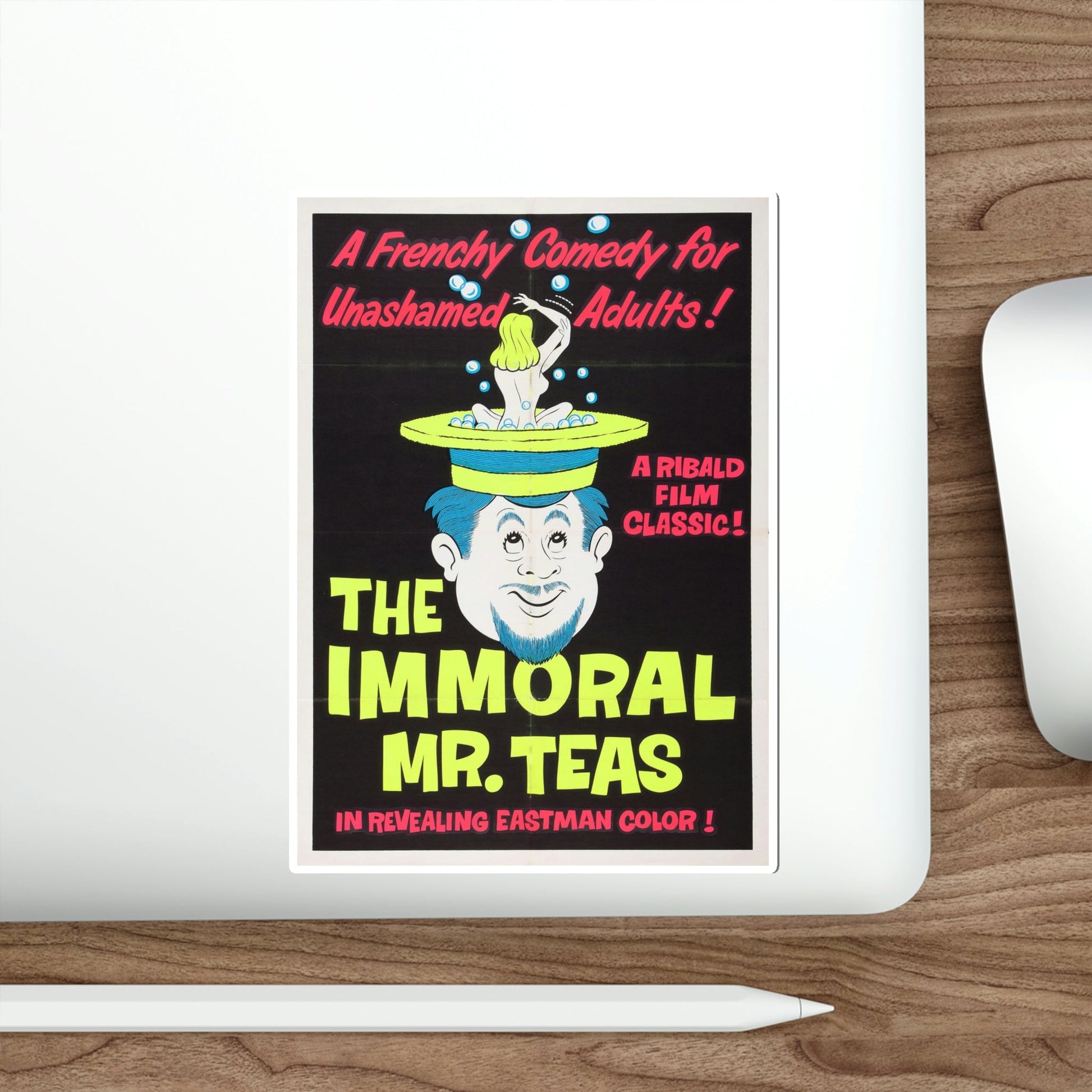 The Immoral Mr Teas 1959 v2 Movie Poster STICKER Vinyl Die-Cut Decal-The Sticker Space