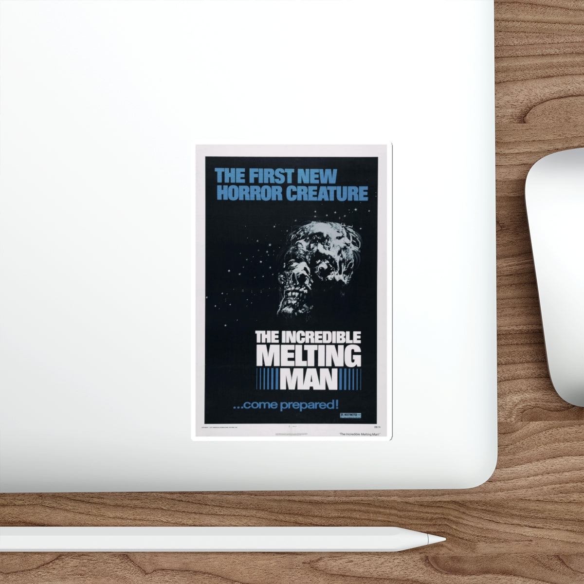 THE INCREDIBLE MELTING MAN (2) 1977 Movie Poster STICKER Vinyl Die-Cut Decal-The Sticker Space