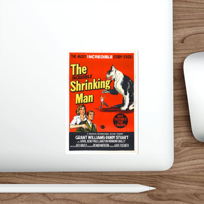 THE INCREDIBLE SHRINKING MAN (2) 1957 Movie Poster STICKER Vinyl Die-Cut Decal-The Sticker Space