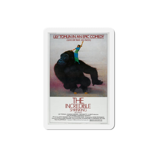 The Incredible Shrinking Woman 1981 Movie Poster Die-Cut Magnet-2" x 2"-The Sticker Space