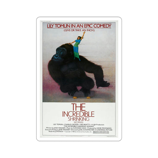 The Incredible Shrinking Woman 1981 Movie Poster STICKER Vinyl Die-Cut Decal-6 Inch-The Sticker Space