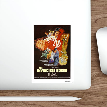 THE INVINCIBLE BOXER (5 FINGERS OF DEATH) 1972 Movie Poster STICKER Vinyl Die-Cut Decal-The Sticker Space