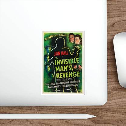 THE INVISIBLE MAN'S REVENGE 1944 Movie Poster STICKER Vinyl Die-Cut Decal-The Sticker Space