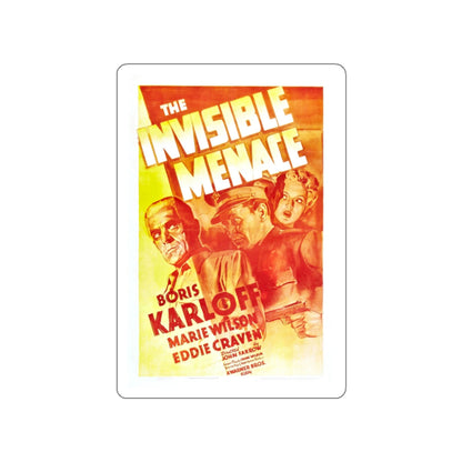 THE INVISIBLE MENACE 1938 Movie Poster STICKER Vinyl Die-Cut Decal-White-The Sticker Space