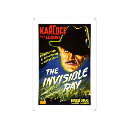THE INVISIBLE RAY (2) 1936 Movie Poster STICKER Vinyl Die-Cut Decal-White-The Sticker Space