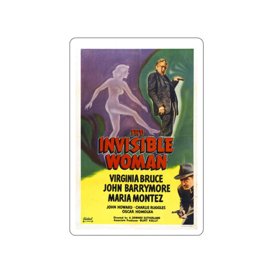 THE INVISIBLE WOMAN 1940 Movie Poster STICKER Vinyl Die-Cut Decal-White-The Sticker Space