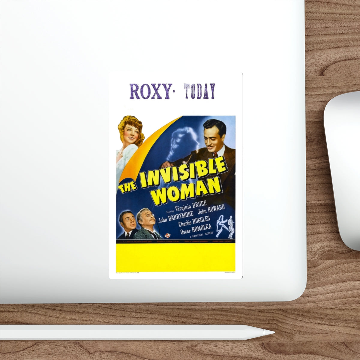 THE INVISIBLE WOMAN (2) 1940 Movie Poster STICKER Vinyl Die-Cut Decal-The Sticker Space