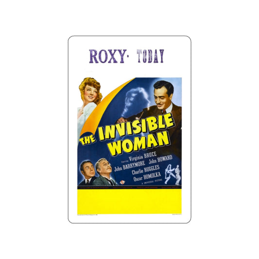 THE INVISIBLE WOMAN (2) 1940 Movie Poster STICKER Vinyl Die-Cut Decal-White-The Sticker Space