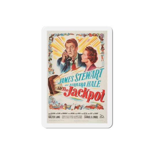 The Jackpot 1950 Movie Poster Die-Cut Magnet-2 Inch-The Sticker Space