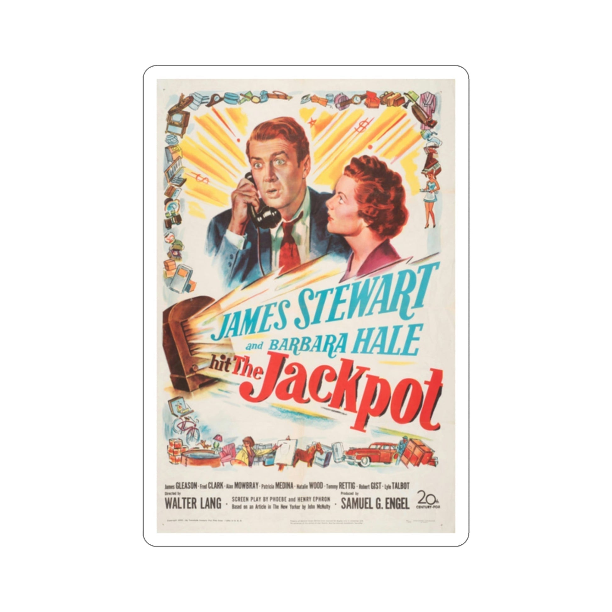 The Jackpot 1950 Movie Poster STICKER Vinyl Die-Cut Decal-2 Inch-The Sticker Space