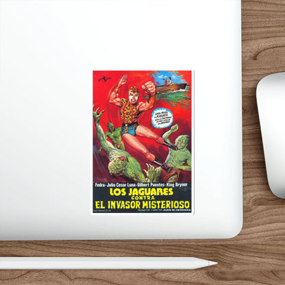 THE JAGUAR VS THE MYSTERIOUS INVADER 1975 Movie Poster STICKER Vinyl Die-Cut Decal-The Sticker Space