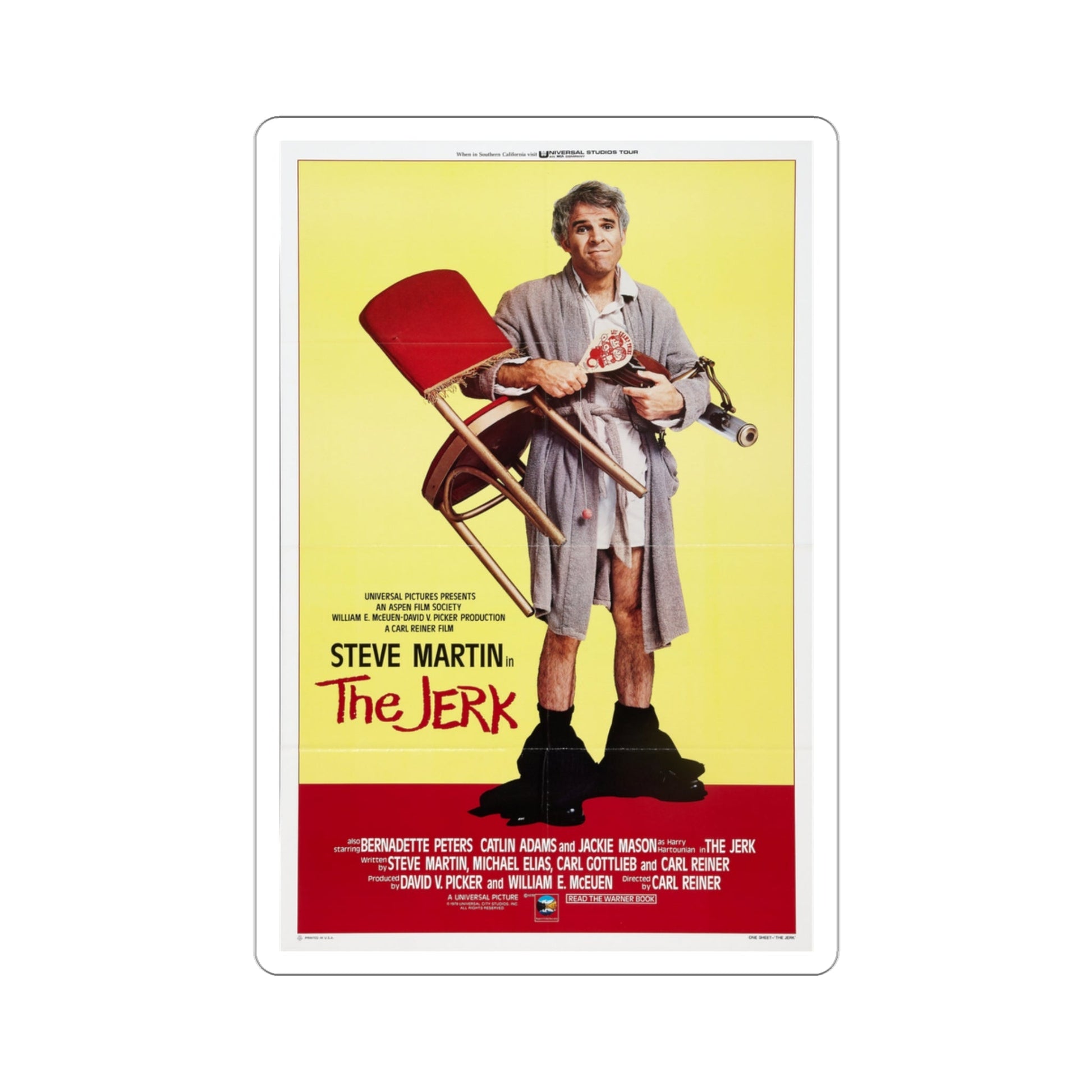 The Jerk 1979 Movie Poster STICKER Vinyl Die-Cut Decal-3 Inch-The Sticker Space