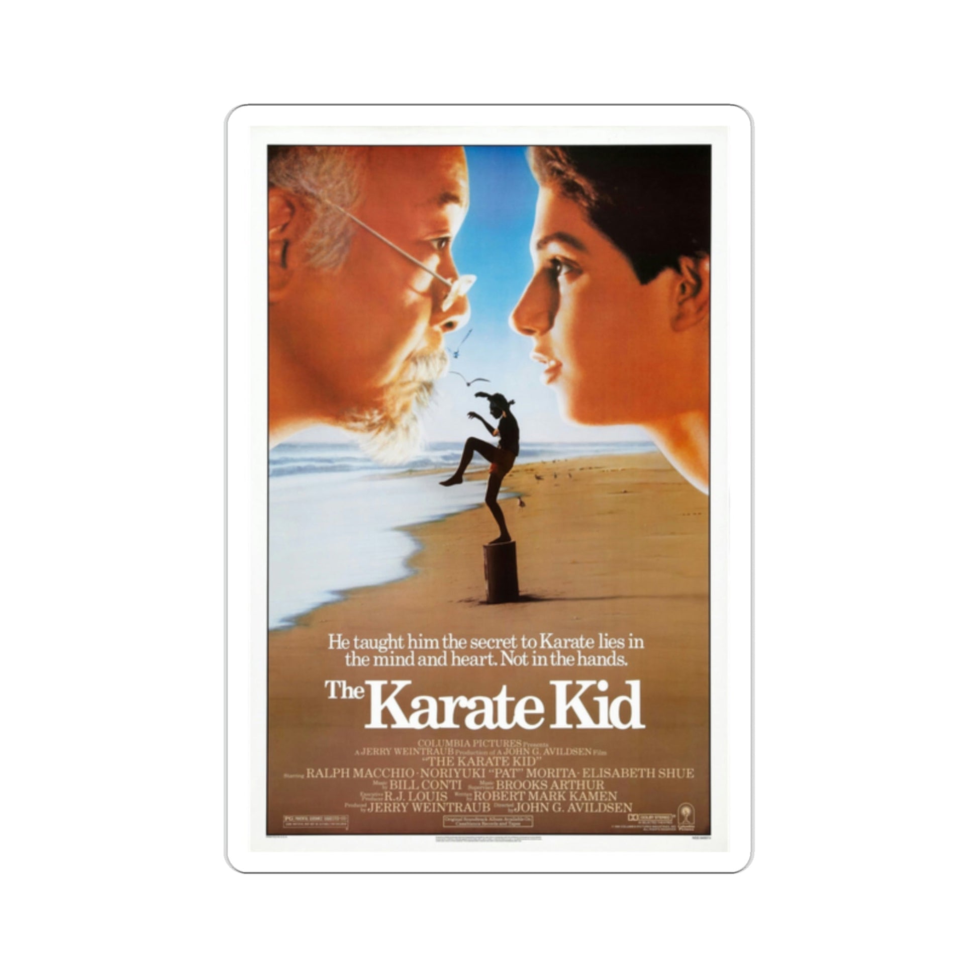 The Karate Kid 1984 Movie Poster STICKER Vinyl Die-Cut Decal-2 Inch-The Sticker Space