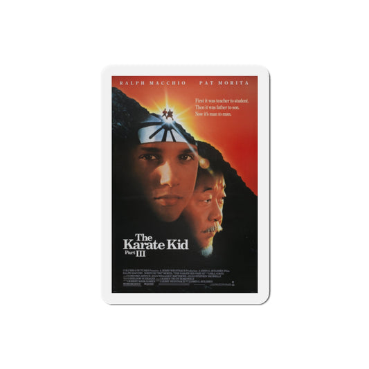 The Karate Kid Part III 1989 Movie Poster Die-Cut Magnet-2" x 2"-The Sticker Space