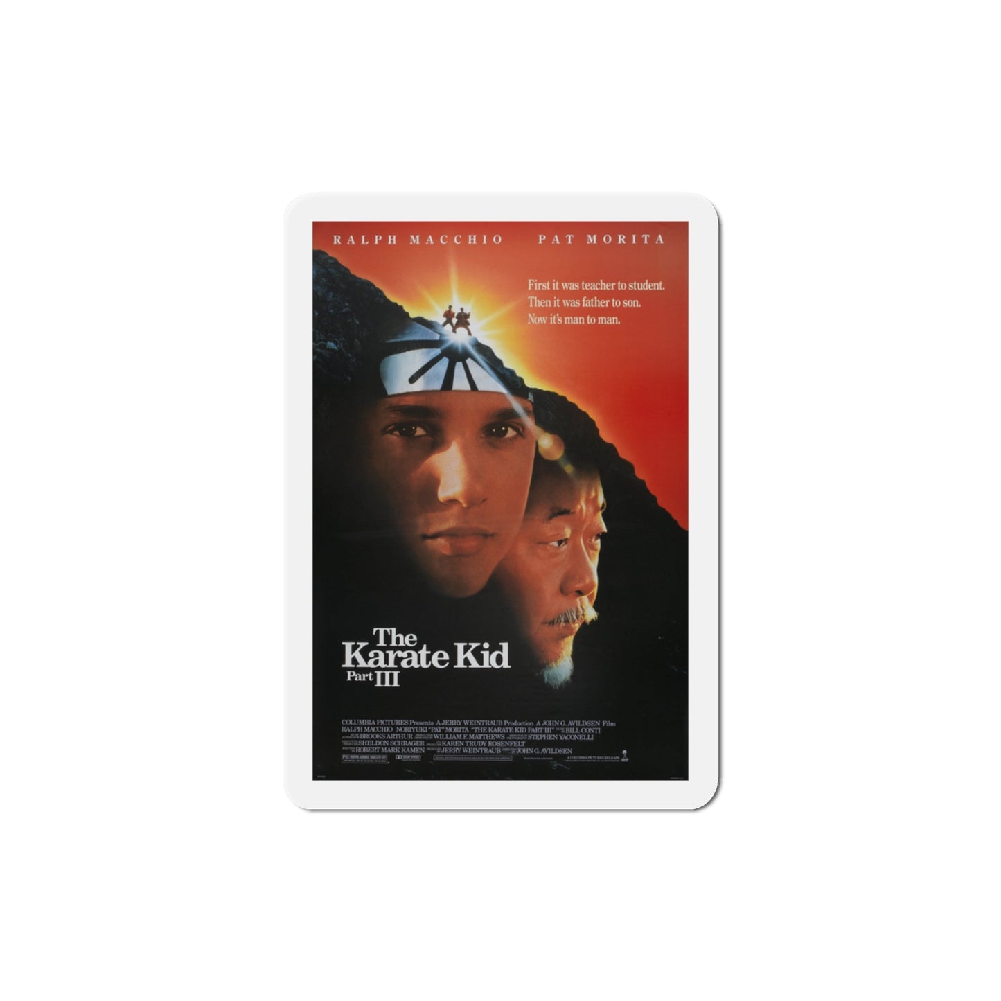 The Karate Kid Part III 1989 Movie Poster Die-Cut Magnet-3" x 3"-The Sticker Space