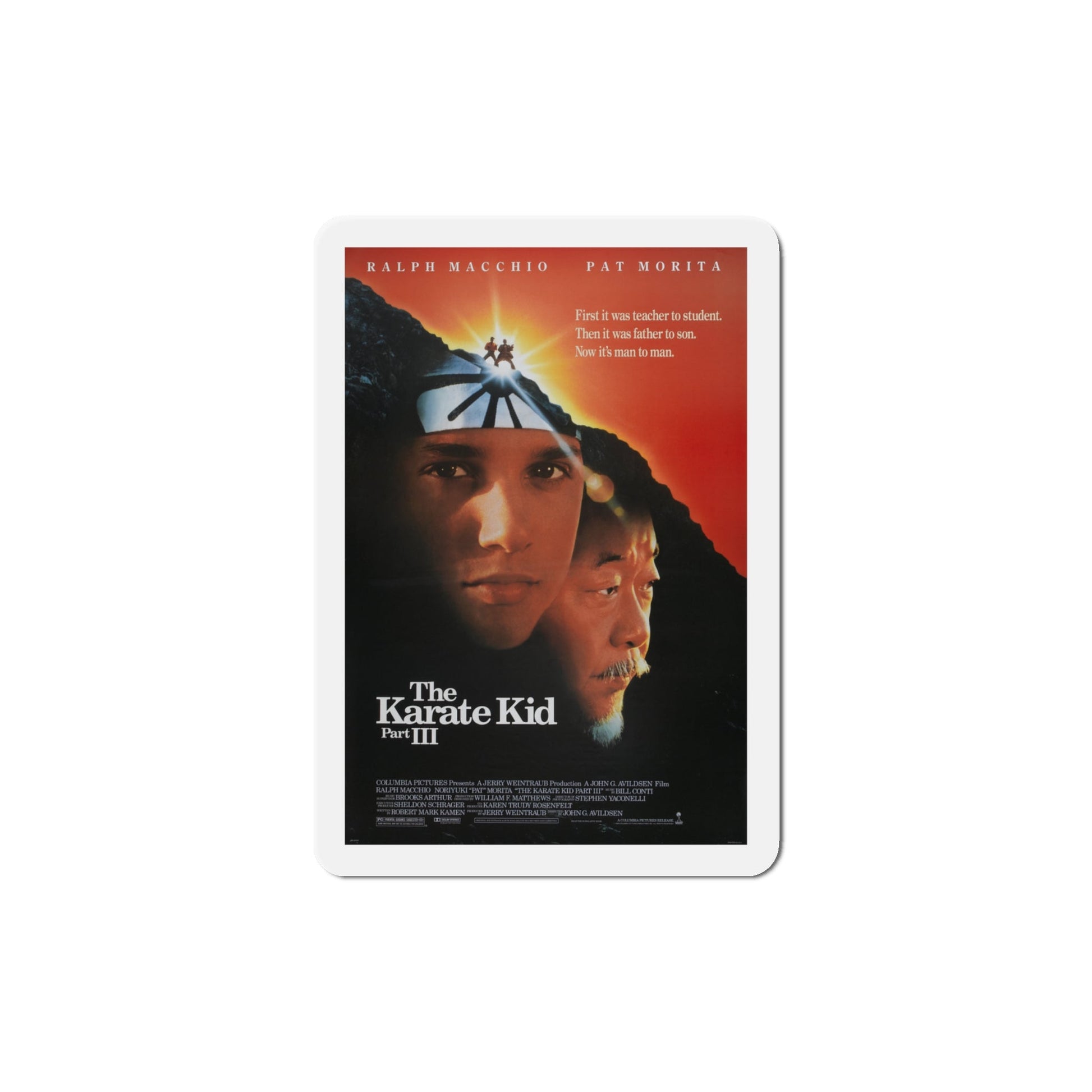 The Karate Kid Part III 1989 Movie Poster Die-Cut Magnet-4" x 4"-The Sticker Space