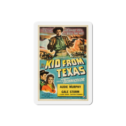 The Kid from Texas 1950 Movie Poster Die-Cut Magnet-2 Inch-The Sticker Space