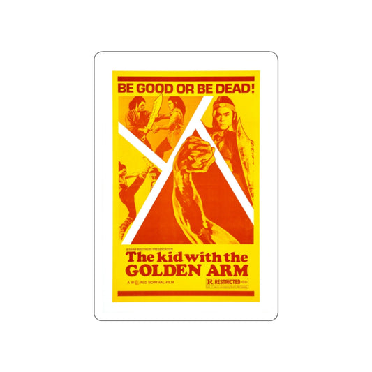 THE KID WITH THE GOLDEN ARM 1979 Movie Poster STICKER Vinyl Die-Cut Decal-White-The Sticker Space