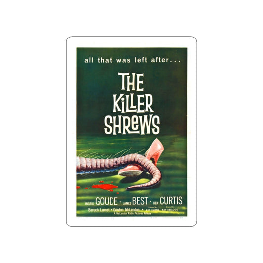 THE KILLER SHREWS 1959 Movie Poster STICKER Vinyl Die-Cut Decal-White-The Sticker Space