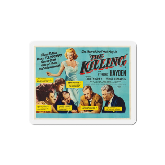 The Killing 1956 v2 Movie Poster Die-Cut Magnet-2 Inch-The Sticker Space