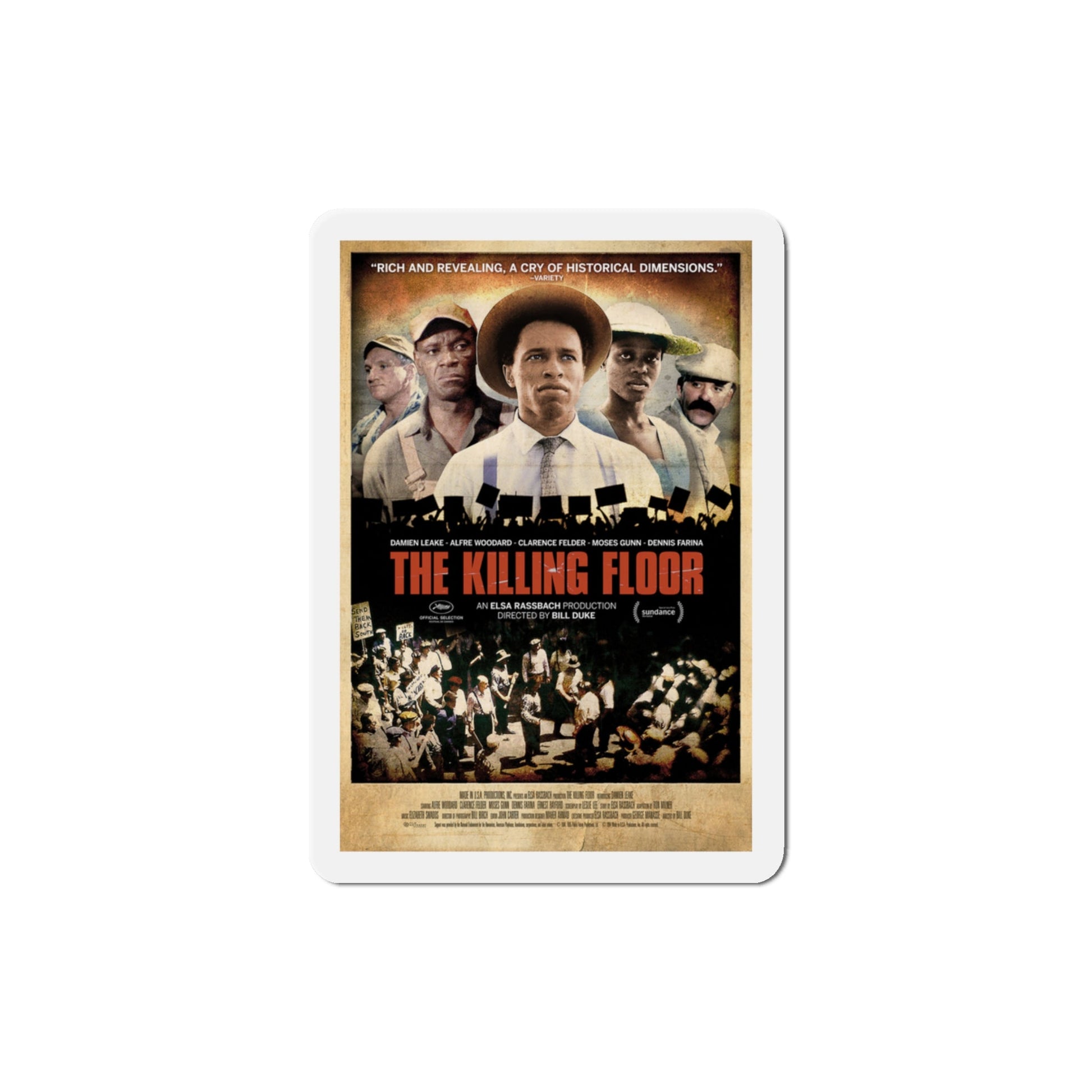 The Killing Floor 1984 Movie Poster Die-Cut Magnet-3" x 3"-The Sticker Space