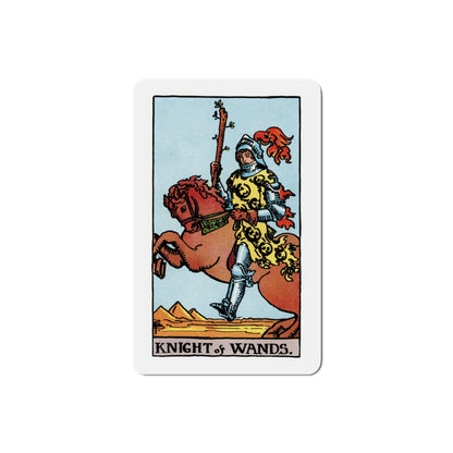 The Knight of Wands (Tarot Card) Die-Cut Magnet-3 Inch-The Sticker Space
