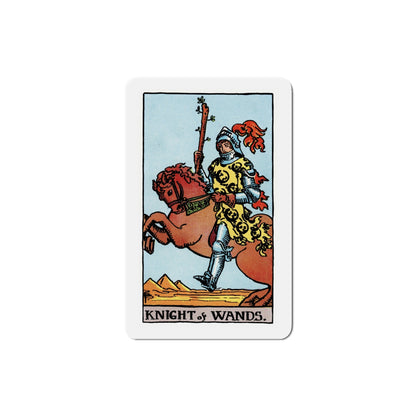 The Knight of Wands (Tarot Card) Die-Cut Magnet-5 Inch-The Sticker Space