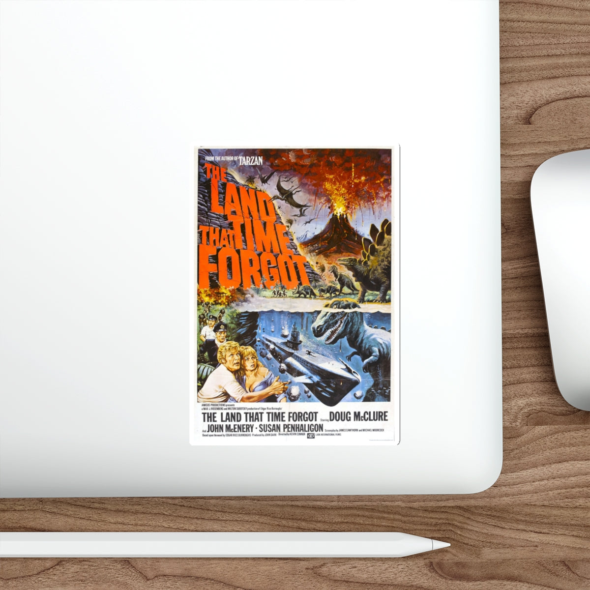 THE LAND THAT TIME FORGOT 1974 Movie Poster STICKER Vinyl Die-Cut Decal-The Sticker Space