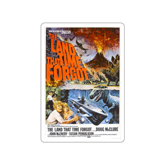 THE LAND THAT TIME FORGOT 1974 Movie Poster STICKER Vinyl Die-Cut Decal-White-The Sticker Space