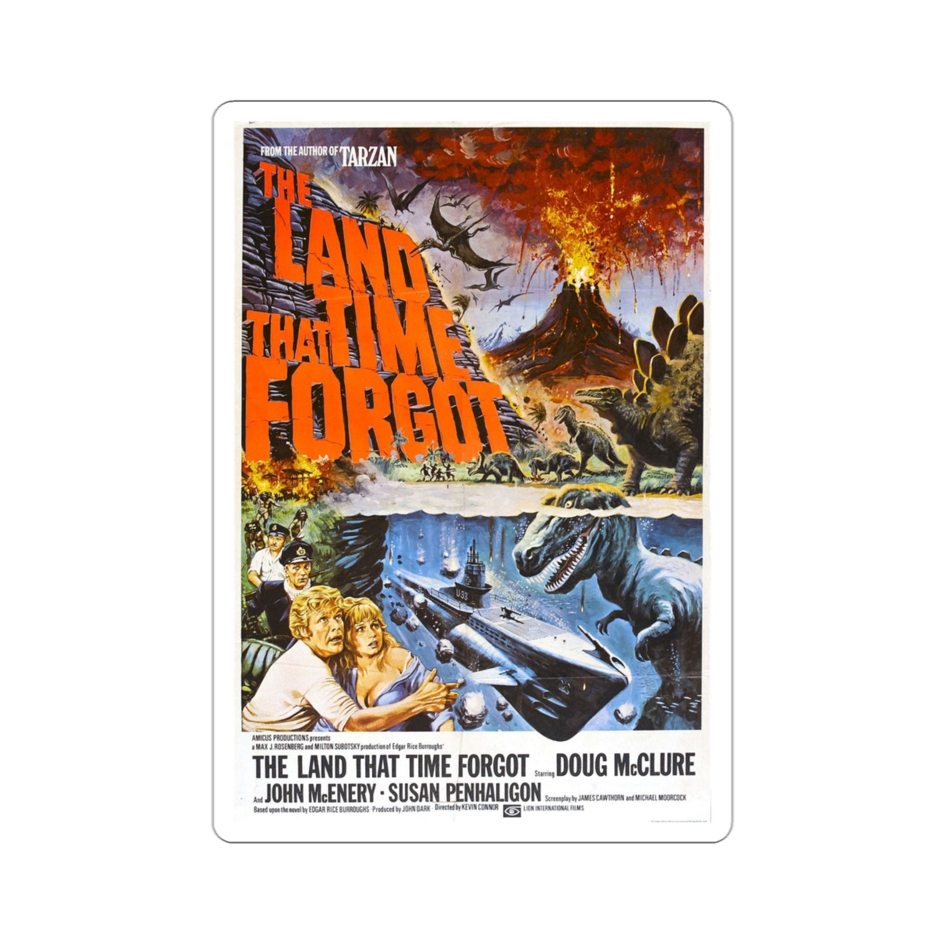 The Land That Time Forgot 1975 Movie Poster STICKER Vinyl Die-Cut Decal-3 Inch-The Sticker Space