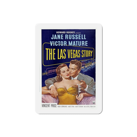The Las Vegas Story 1952 Movie Poster Die-Cut Magnet-2 Inch-The Sticker Space