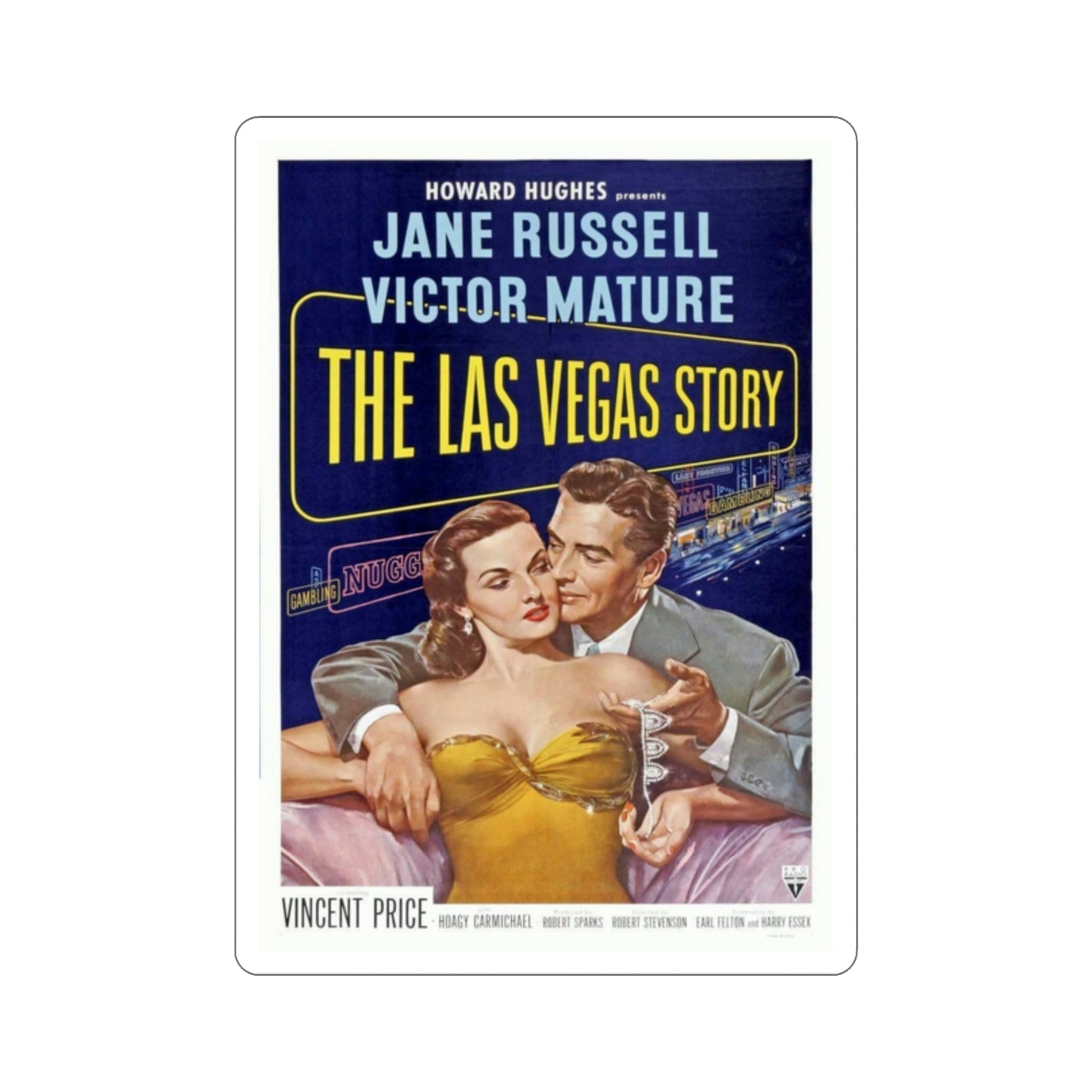 The Las Vegas Story 1952 Movie Poster STICKER Vinyl Die-Cut Decal-2 Inch-The Sticker Space